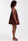 TOPSHOP Calla Bandeau Mini Dress, Brown