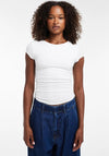 TOPSHOP Pernilla Fitted T-Shirt, White