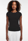 TOPSHOP Pernilla Fitted T-Shirt, Black