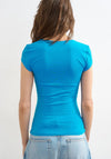 TOPSHOP Pernilla Fitted T-Shirt, Classic Blue