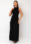 TOPSHOP Ottilie Short Sleeve Maxi Dress, Black