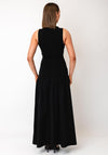 TOPSHOP Ottilie Short Sleeve Maxi Dress, Black