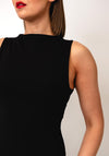 TOPSHOP Ottilie Short Sleeve Maxi Dress, Black