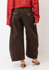 TOPSHOP Vea Barrell High Rise Jeans, Brown