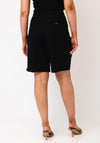TOPSHOP Sofia Tailored Linen Blend Shorts, Black
