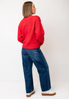 TOPSHOP Sally Knit Round Neck Jumper, Red