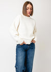 TOPSHOP Sally Knit Round Neck Jumper, Cream