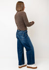 TOPSHOP Sia Button Knit Cardigan, Brown