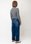 TOPSHOP Sia Button Knit Cardigan, Grey