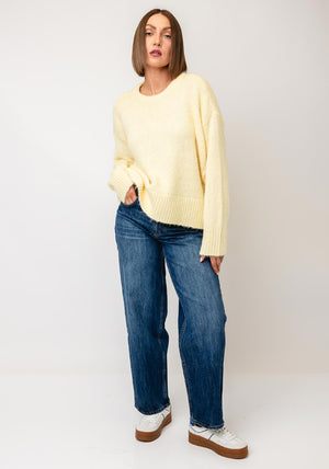 TOPSHOP Ultimate Knit Wool Blend Jumper, Yellow