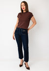 TOPSHOP Everyday Short Sleeve T-Shirt, Brown