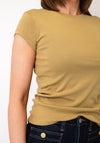 TOPSHOP Everyday Short Sleeve T-Shirt, Camel Beige
