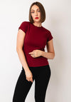 TOPSHOP Everyday Short Sleeve Top, Red