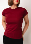 TOPSHOP Everyday Short Sleeve Top, Red