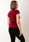 TOPSHOP Everyday Short Sleeve Top, Red