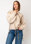 TOPSHOP Molly Stitch Detail Knit Jumper, Beige