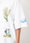 TOPSHOP Liva Graphic Print T-Shirt, White
