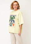 TOPSHOP Lava Santiago Oversized T-Shirt, Green