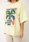 TOPSHOP Lava Santiago Oversized T-Shirt, Green