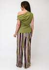 TOPSHOP Casa Cinched Waist Top, Sage Green