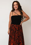TOPSHOP Mady Beaded Strap Vest Top, Black