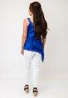 TOPSHOP Noor Lace Detail Cami, Blue