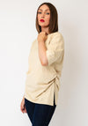 TOPSHOP Rikka Oversized T-Shirt, Beige