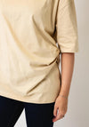 TOPSHOP Rikka Oversized T-Shirt, Beige
