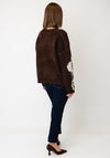 TOPSHOP Karina Floral Jacquard Jumper, Brown