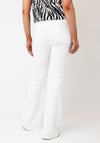 TOPSHOP Jamie Flared High Waist Jeans, White