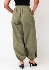 TOPSHOP Mila High Rise Balloon Cargo Trousers, Green