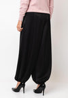 TOPSHOP Grace Satin Balloon Trousers, Black