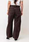 TSBARREL HR DENIM JEANS BROWN NOOS