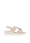 Sprox Wide Fit Faux Reptile Print Sandals, Light Beige