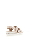 Sprox Wide Fit Faux Reptile Print Sandals, Light Beige