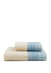 TORRES NOVAS Piazza Square Towel, Blue