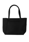 Zen Collection Pebbled Faux Leather Large Tote Bag, Black