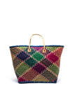Zen Collection Woven Multi Shopper Bag, Blue Multi