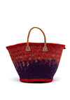 Zen Collection Wicker Bucket Bag, Purple