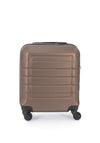 Bordlite 18” 4-Wheeler Spin Under Seat Cabin Suitcase, Brown