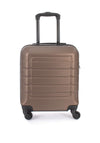 Bordlite 18” 4-Wheeler Spin Under Seat Cabin Suitcase, Brown