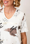 Tricotto Graffiti Print T-Shirt, White Multi