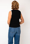 Tricotto Faux Button Down Waistcoat, Black