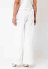 Tricotto Wide Leg with Eyelet Detail Trousers, White
