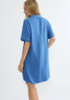 Triumph Amourette Jacquard Short Sleeve Nightshirt, Blue