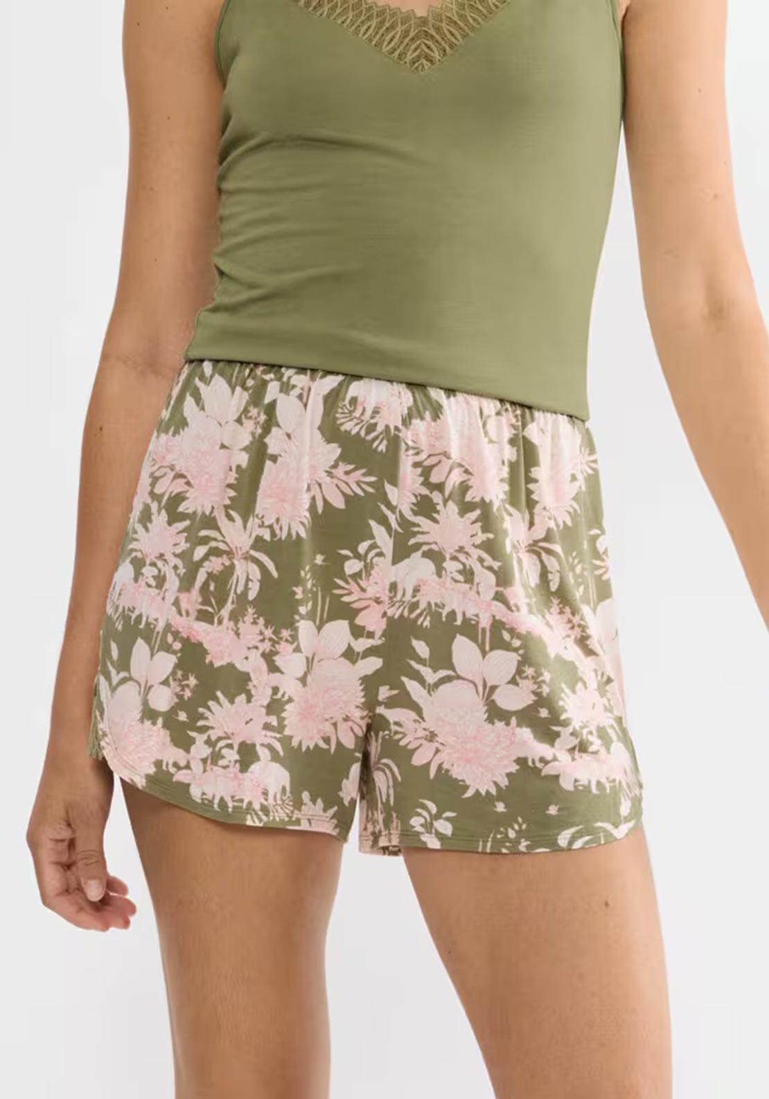 Triumph Aura Spotlight Pyjama Short, Green - McElhinneys