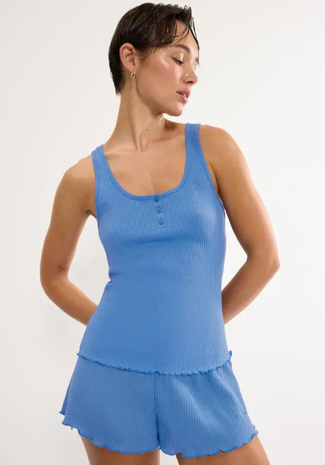 Triumph Mix & Match Pyjama Tank Top, Blue