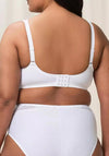 Triumph Modern Lace + Cotton Non Wired Bra, White