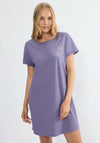 Triumph Tropical Short Sleeve Nightdress, Purple