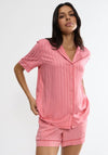 Triumph Amourette Jacquard Boyfriend Pyjama Shirt, Pink